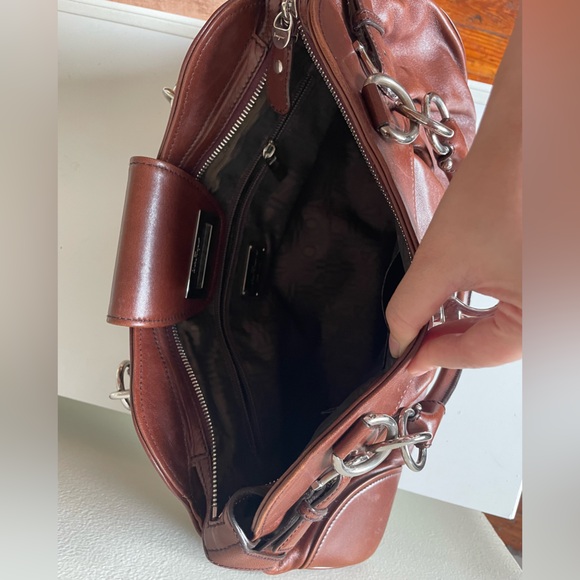 SOLD Deep Chocolate Brown Leather Salvatore Ferragamo Marisa - Picture 11 of 14